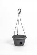 Selfwatering pot with plastic hanger Siesta grey
